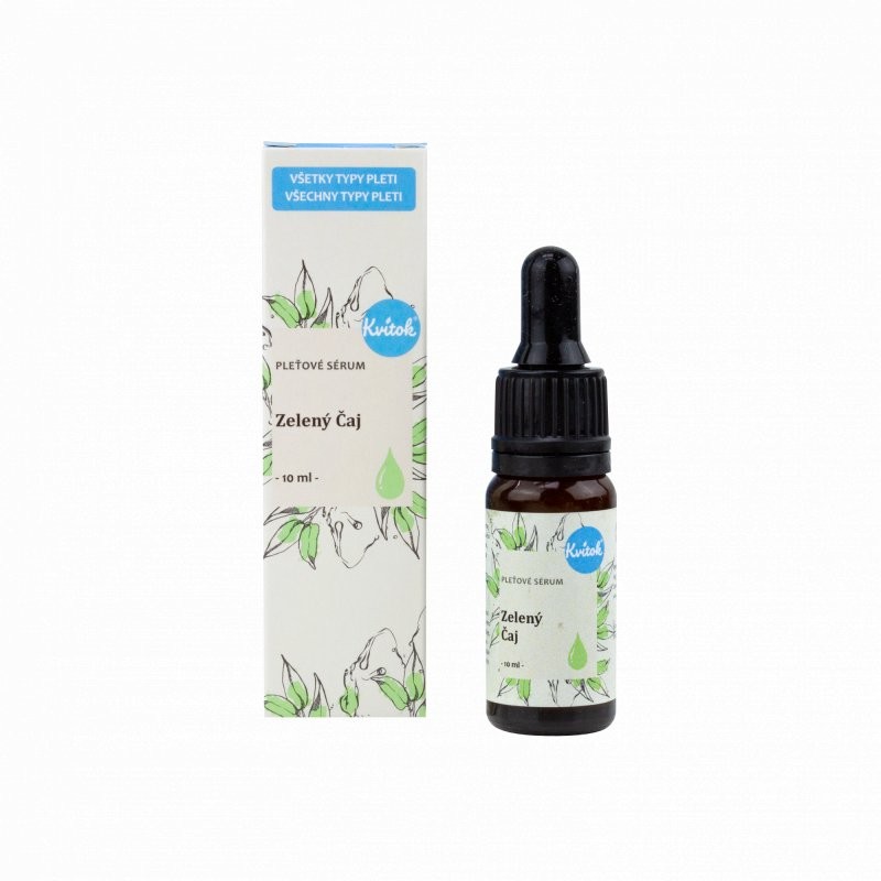 Levně Pleťové sérum s antioxidačním účinkem (Zelený čaj) Kvitok - 10 ml