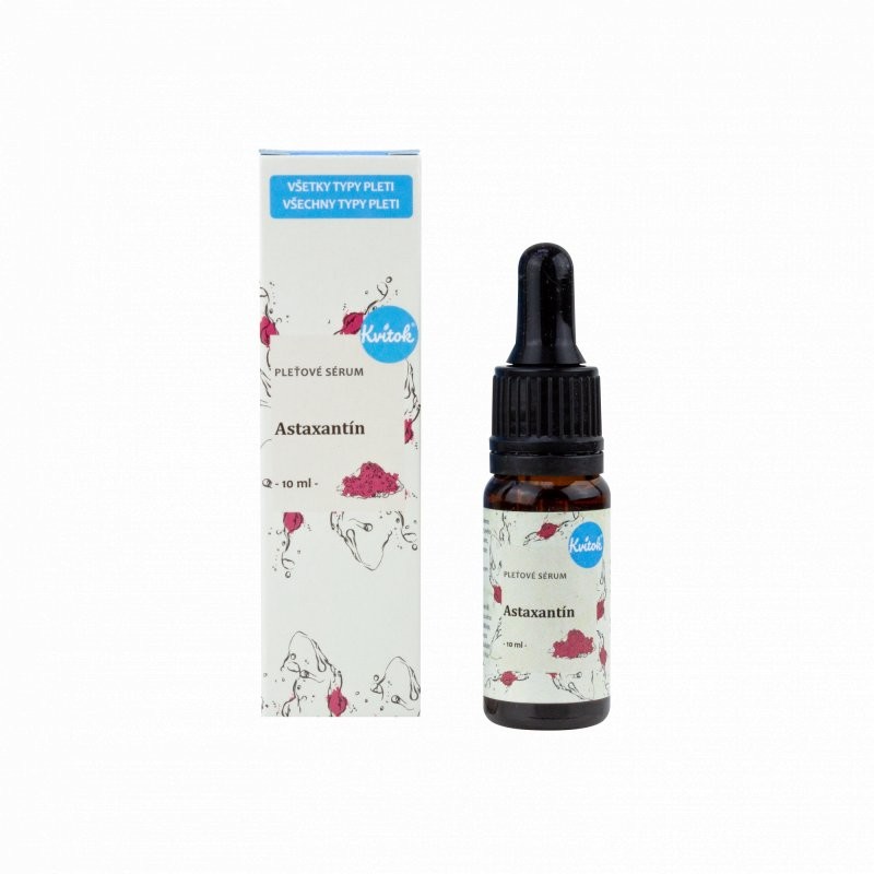 Levně Pleťové sérum chránící před vnějšími vlivy (Astaxantin) Kvitok - 10 ml