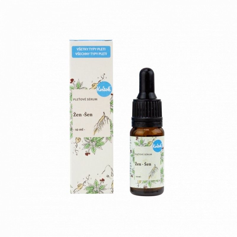 Levně Pleťové sérum s antioxidačními účinky (Ženšen) Kvitok - 10 ml