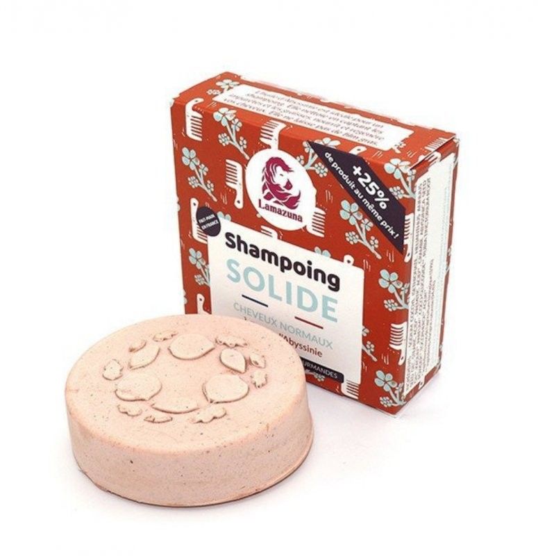 Levně Tuhý šampon pro normální vlasy s habešským olejem Lamazuna - 70 g