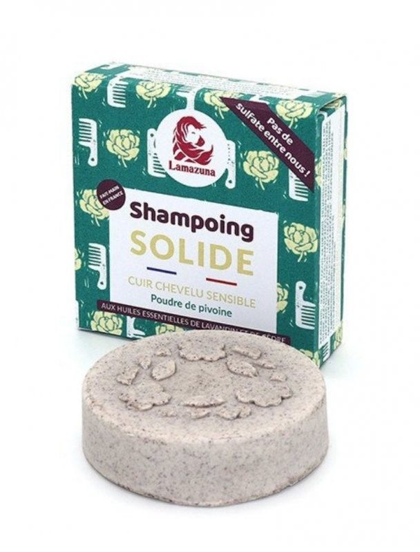 Levně Tuhý šampon proti lupům s pivoňkou Lamazuna - 70 g
