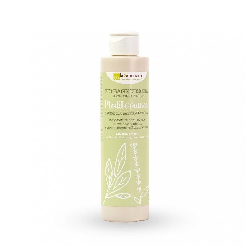 Levně Středomořský sprchový gel s bylinkami BIO laSaponaria - 200 ml