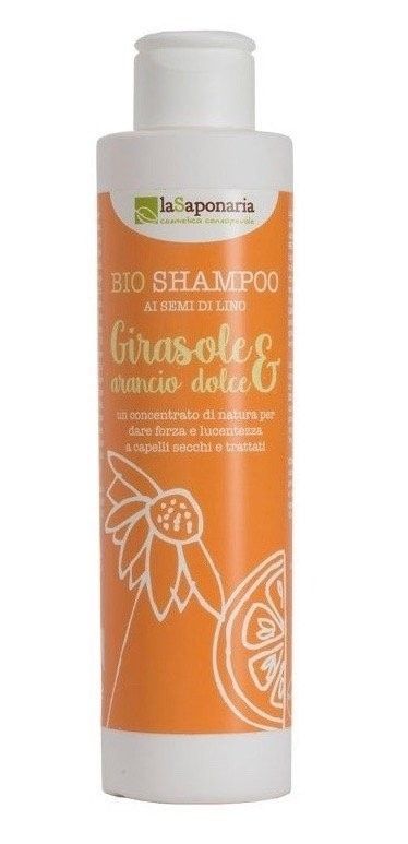 Šampon se slunečnicí a sladkým pomerančem BIO laSaponaria - 200 ml
