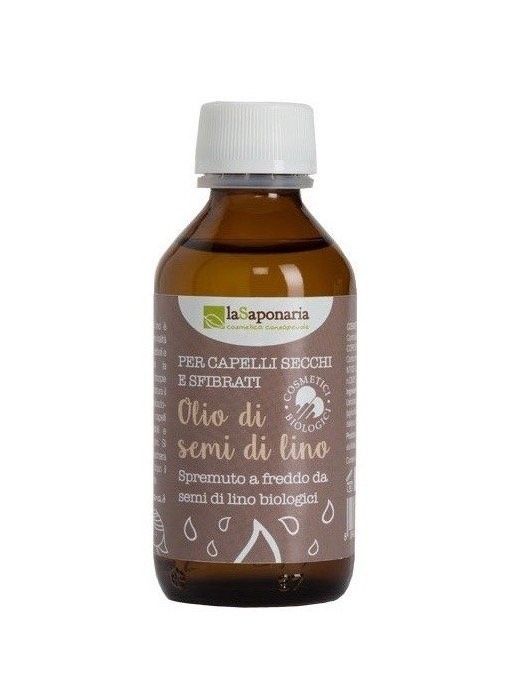 Levně Lněný vlasový olej za studena lisovaný BIO laSaponaria - 100 ml