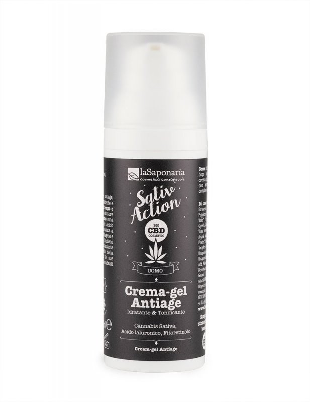 Levně Pleťové pánské sérum s konopným CBD BIO laSaponaria - 50 ml