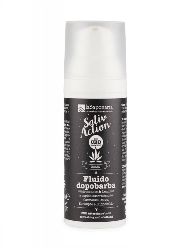 Pánský gel po holení s konopným CBD BIO laSaponaria - 50 ml