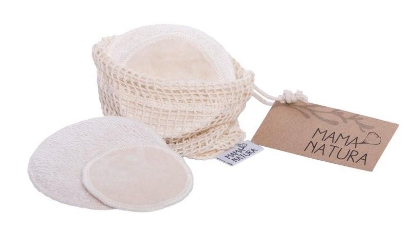 Levně Pratelné odličovací tamponky mix (4 ks malé + 2 ks velké) Mama Natura - 6 ks