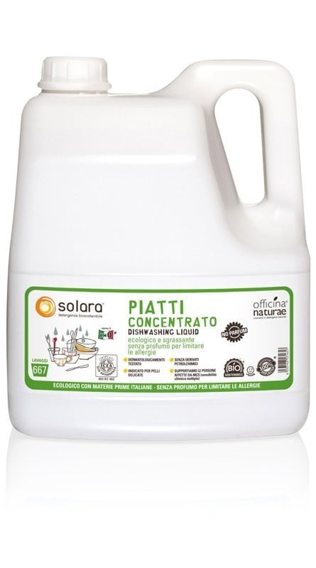 Levně Extra koncentrovaný gel na nádobí bez parfemace Officina Naturae - 4000 ml