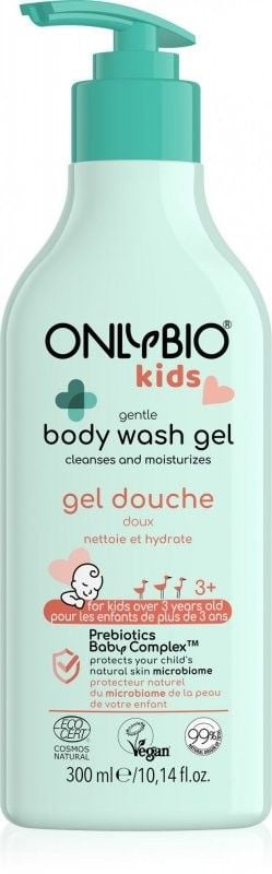 Levně Jemný mycí gel pro děti od 3 let s jemnou vůní OnlyBio - 300 ml