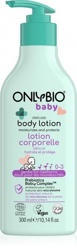 Levně Jemné tělové mléko pro děti OnlyBio - 300 ml