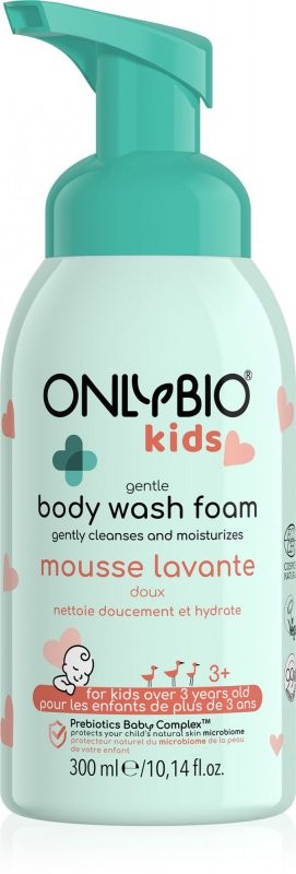 Levně Jemná mycí pěna pro děti od 3 let s jemnou vůní OnlyBio - 300 ml