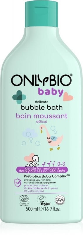 Levně Jemná pěna do koupele pro miminka OnlyBio - 500 ml