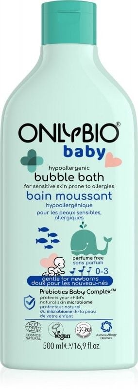 Levně Hypoalergenní pěna do koupele pro miminka OnlyBio - 500 ml