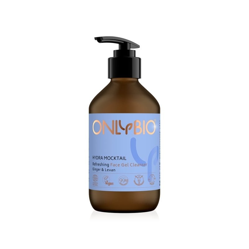 Levně Osvěžující pleťový čisticí gel se zázvorem (Hydra Mocktail) OnlyBio - 250 ml