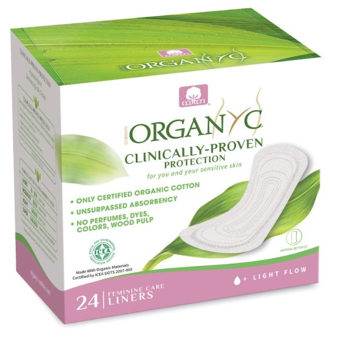 Levně Slipové vložky z biobavlny (Light) Organyc - 24 ks