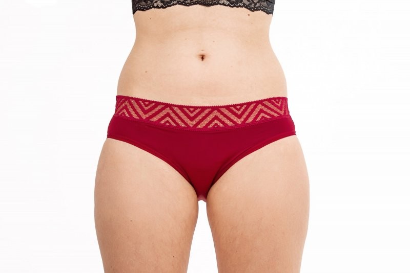 Levně Menstruační kalhotky silná menstruace L červené (Moře) Pinke Welle