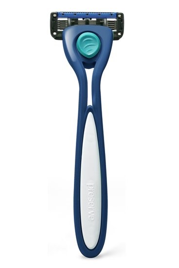 Levně Holicí strojek mořsky modré barvy vč. 1 hlavice (Shave 5) Preserve