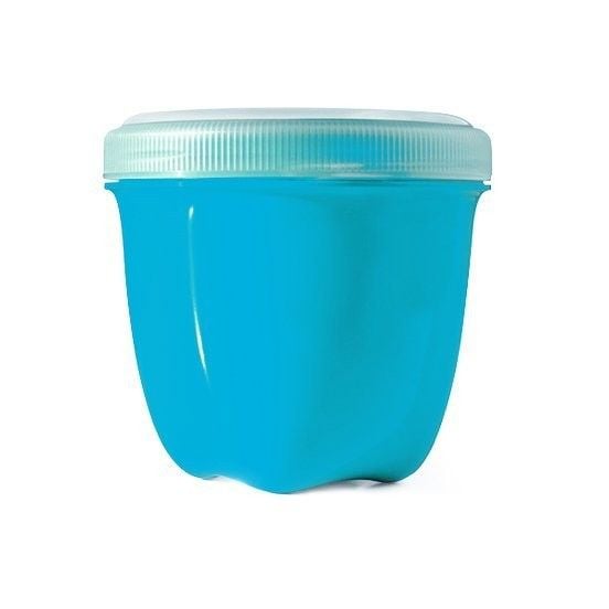 Levně Svačinový box z recyklovaného plastu modré barvy Preserve - 240 ml
