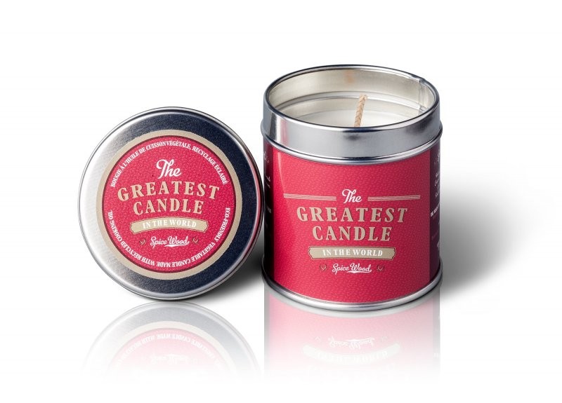 Levně Vonná svíčka v plechovce s aroma dřeva a koření The Greatest Candle - 200 g