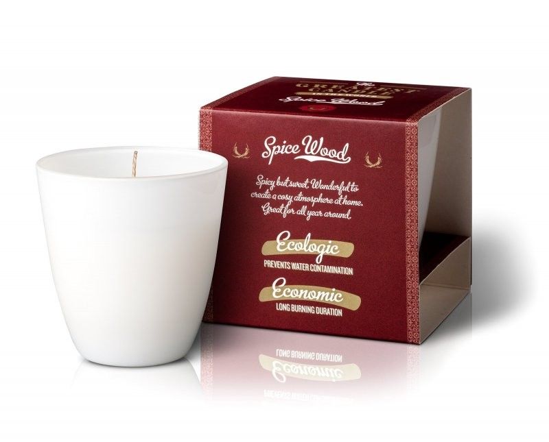 Levně Vonná svíčka ve skle s aroma dřeva a koření The Greatest Candle - 130 g