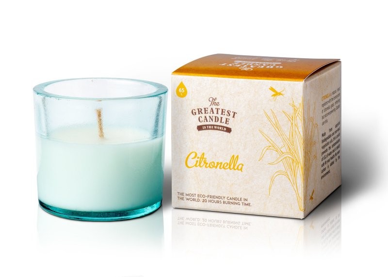 Levně Repelentní svíčka ve skle s aroma citronely The Greatest Candle - 130 g