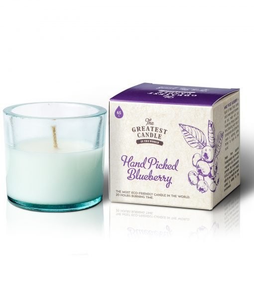 Levně Vonná svíčka ve skle s aroma borůvky The Greatest Candle - 75 g
