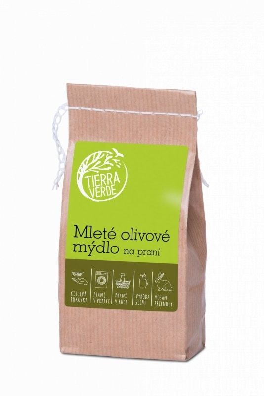 Levně Mleté olivové mýdlo na praní i pro nejjemnější prádlo Tierra Verde - 200 g