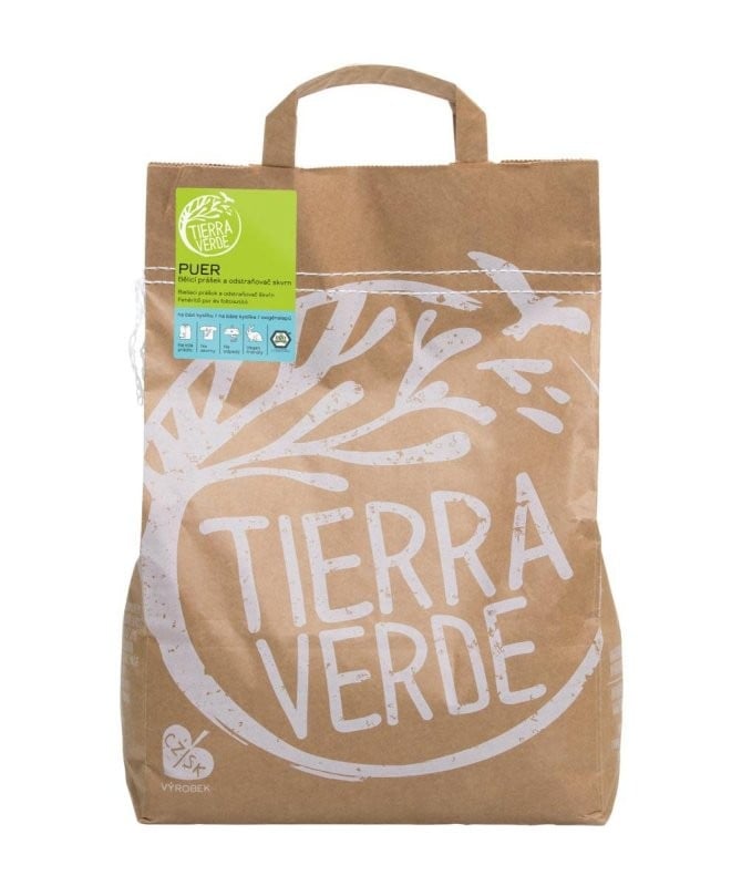 Levně Puer bělicí prášek na praní Tierra Verde - 5 kg