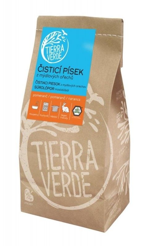 Čisticí písek s pomerančem Tierra Verde - 1 kg + prodloužená záruka na vrácení zboží do 100 dnů