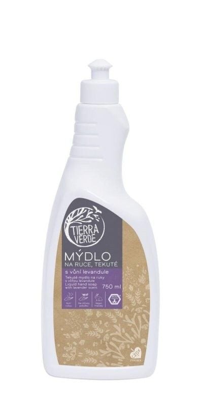 Levně Tekuté mýdlo na ruce s vůní levandule Tierra Verde - 750 ml