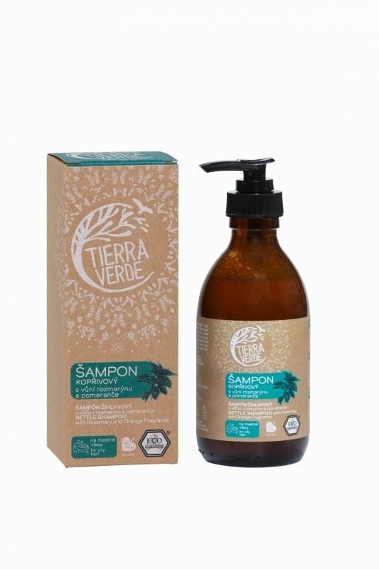 Levně Kopřivový šampon na mastné vlasy s rozmarýnem Tierra Verde - 230 ml