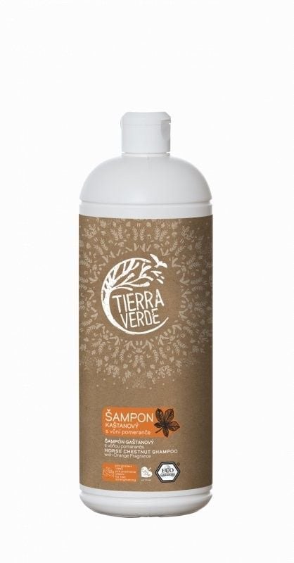 Levně Kaštanový šampon pro posílení vlasů s pomerančem Tierra Verde - 1000 ml
