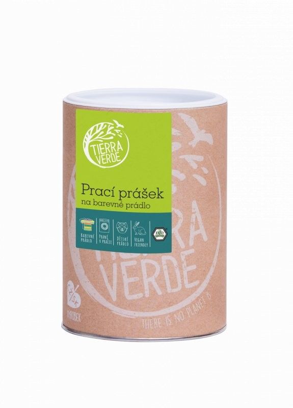Levně Prací prášek na barevné prádlo v dóze Tierra Verde - 850 g