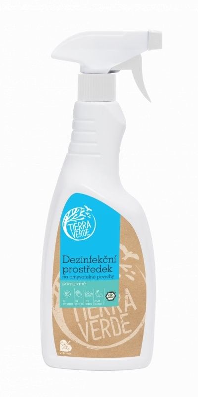 Dezinfekční prostředek na omyvatelné povrchy Tierra Verde - 750 ml Dezinfekční prostředek na omyvatelné povrchy Tierra Verde - 750 ml