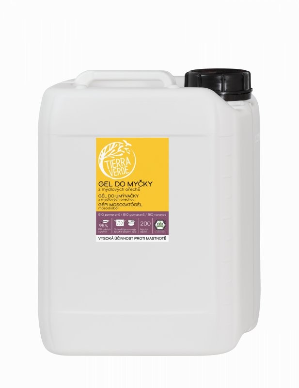 Levně Gel do myčky na nádobí z mýdlových ořechů (Inovace) BIO Tierra Verde - 5000 ml