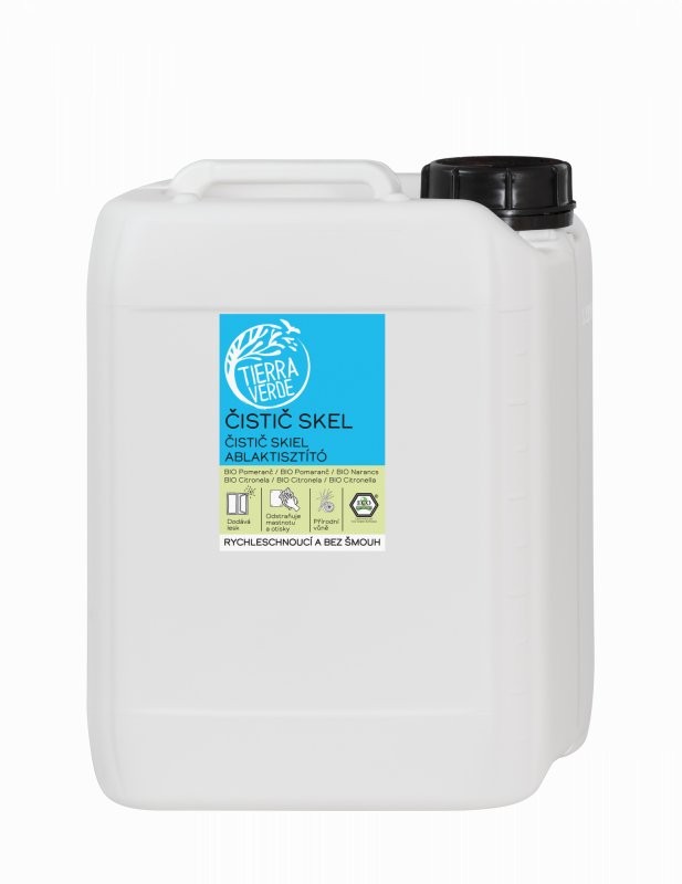 Levně Čistič skel s pomerančem a citronelou BIO Tierra Verde - 5000 ml