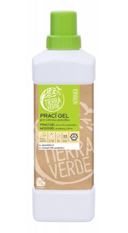 Levně Prací gel pro citlivou pokožku Tierra Verde - 1000 ml
