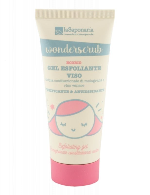 Levně Peelingový gel na obličej WonderScrub BIO laSaponaria - 100 ml