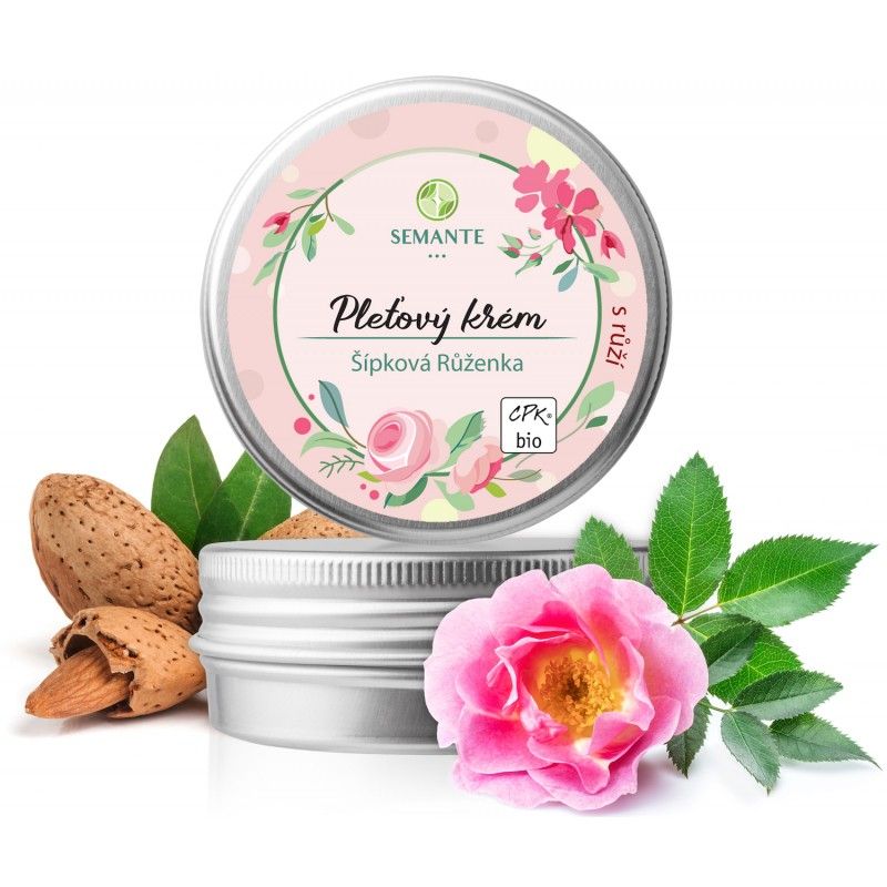 Levně Hydratační pleťový krém s růží (Šípková Růženka) BIO Semante - 50 ml