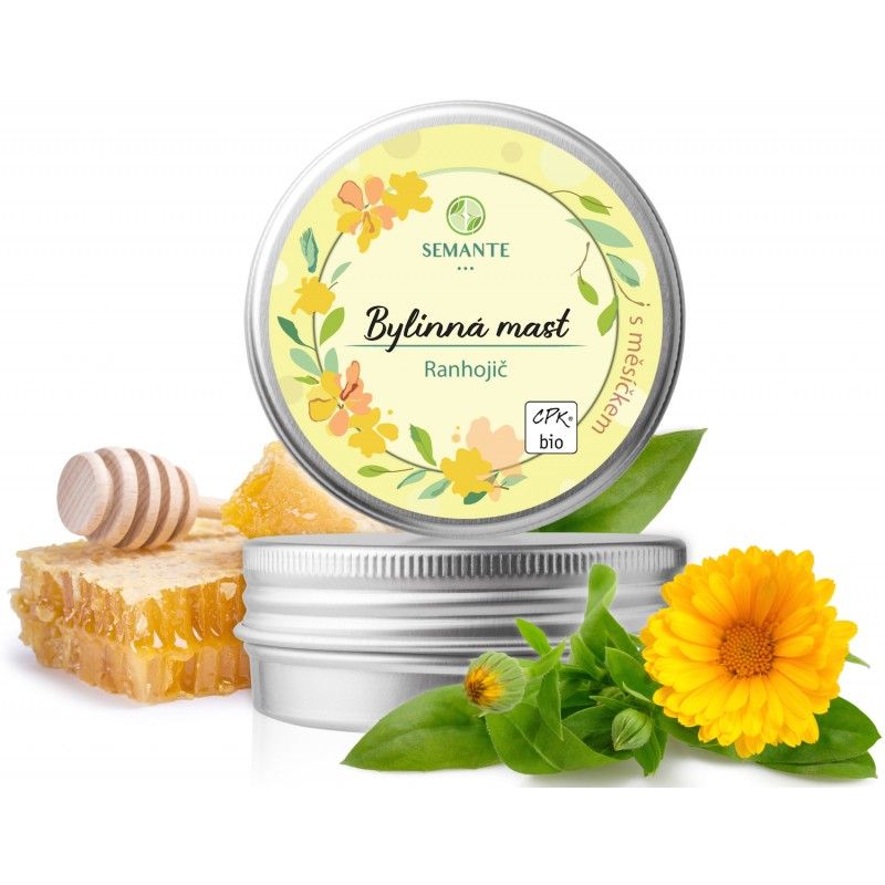 Levně Bylinná mast s měsíčkem (Ranhojič) BIO Semante - 50 ml