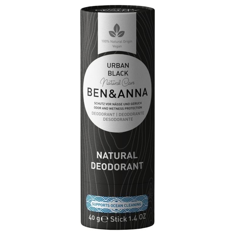 Levně Tuhý deodorant urban black Ben & Anna- 40 g