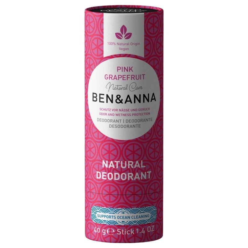Levně Tuhý deodorant růžový grapefruit Ben & Anna - 40 g