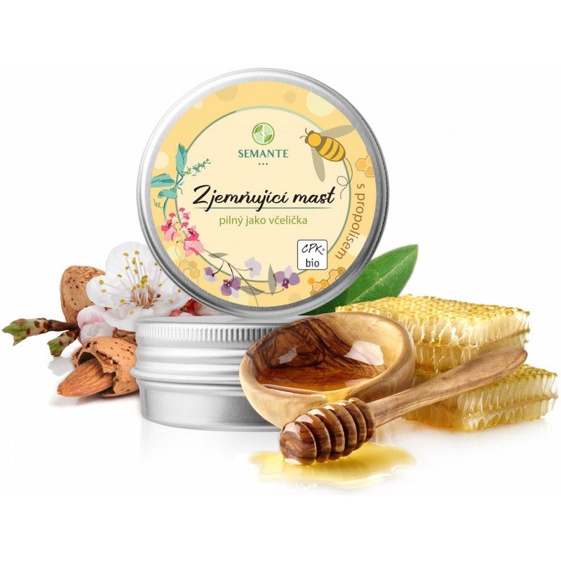 Levně Zjemňující mast s propolisem (Pilný jako včelička) BIO Semante - 50ml