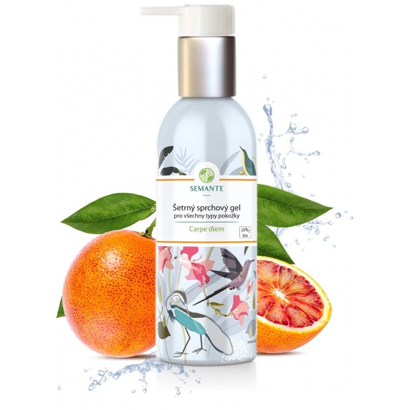 Levně Šetrný sprchový gel pro všechny typy pokožky (Carpe diem) BIO Semante - 200 ml