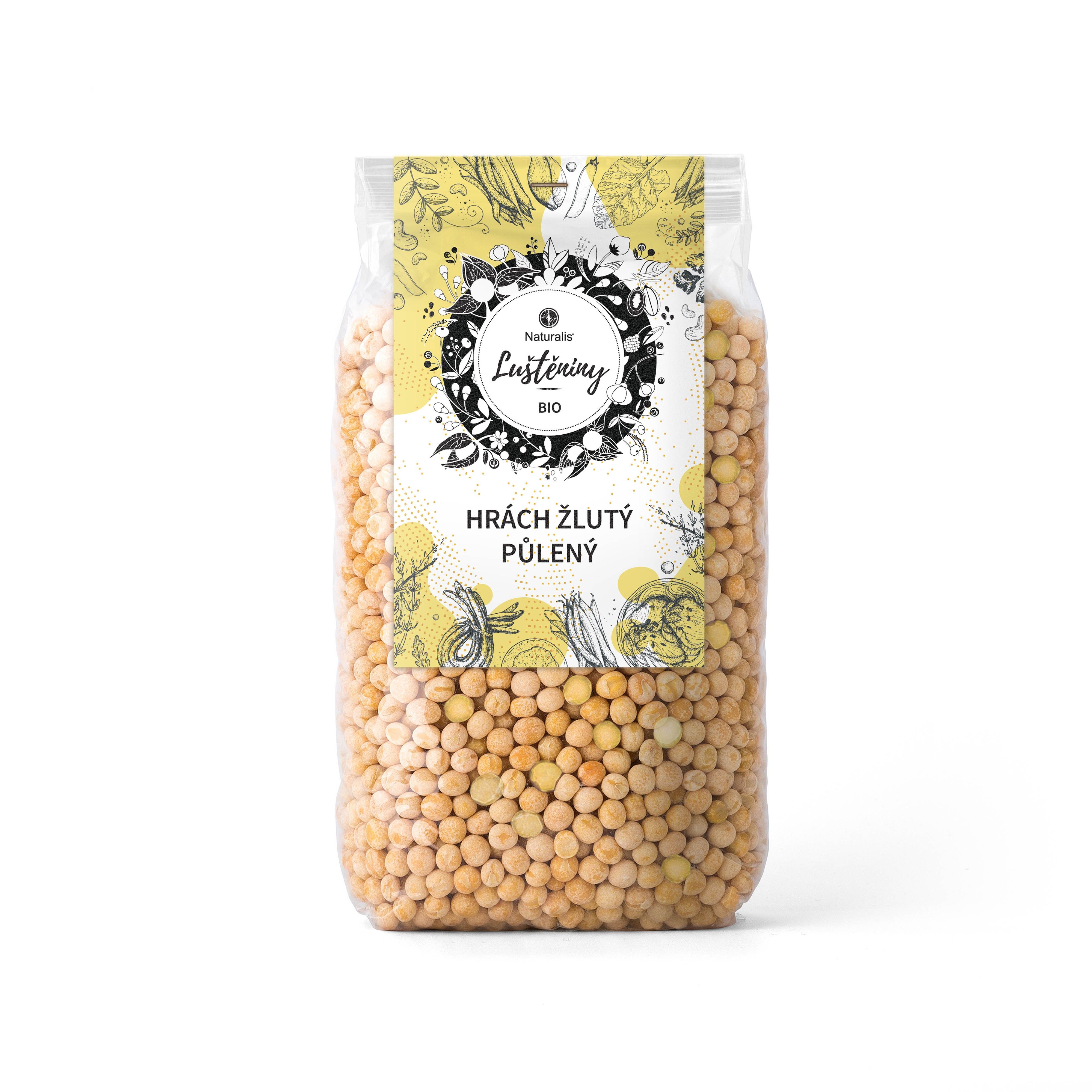 Levně Hrách žlutý půlený Naturalis BIO - 500 g