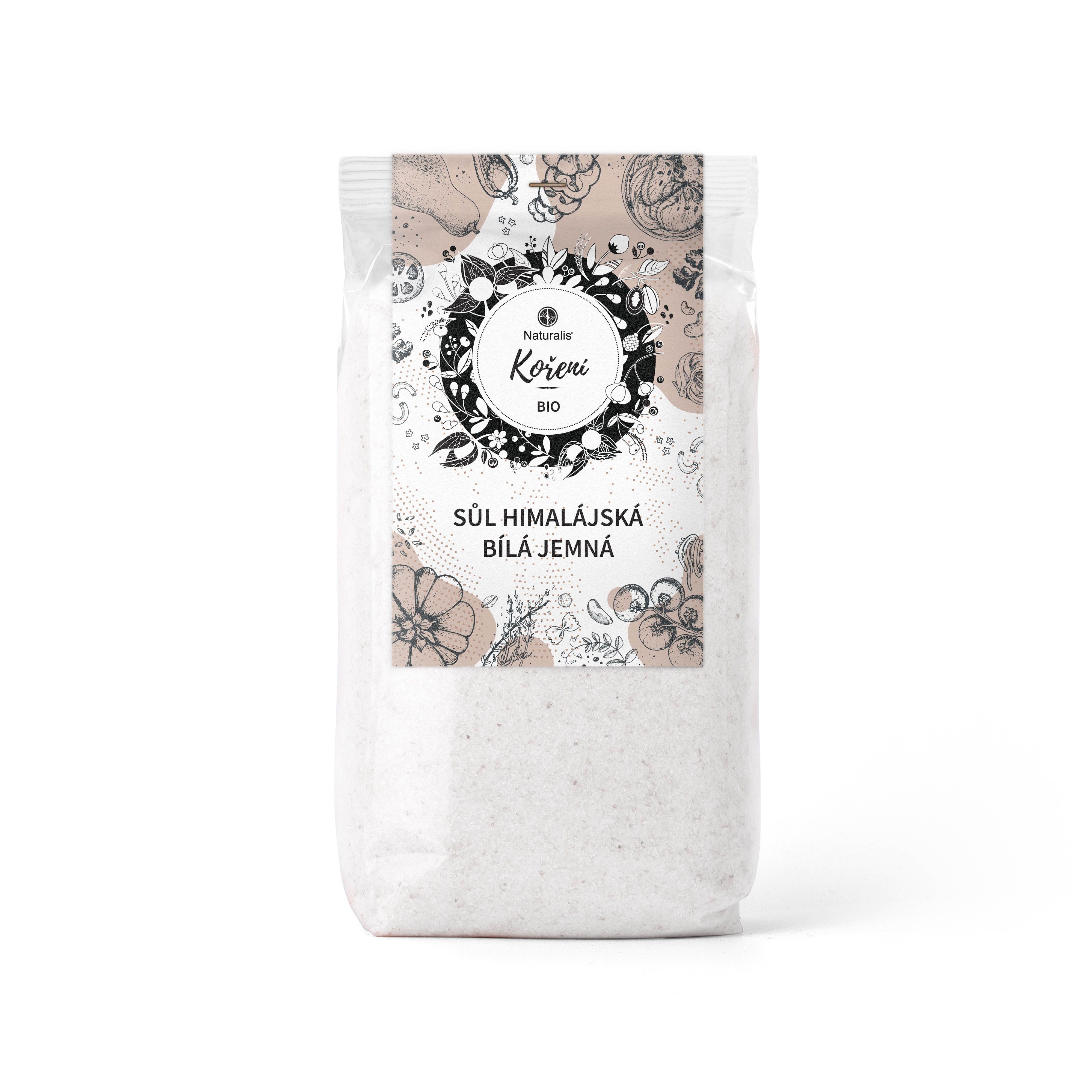 Levně Sůl himálajská bílá jemná Naturalis - 500 g
