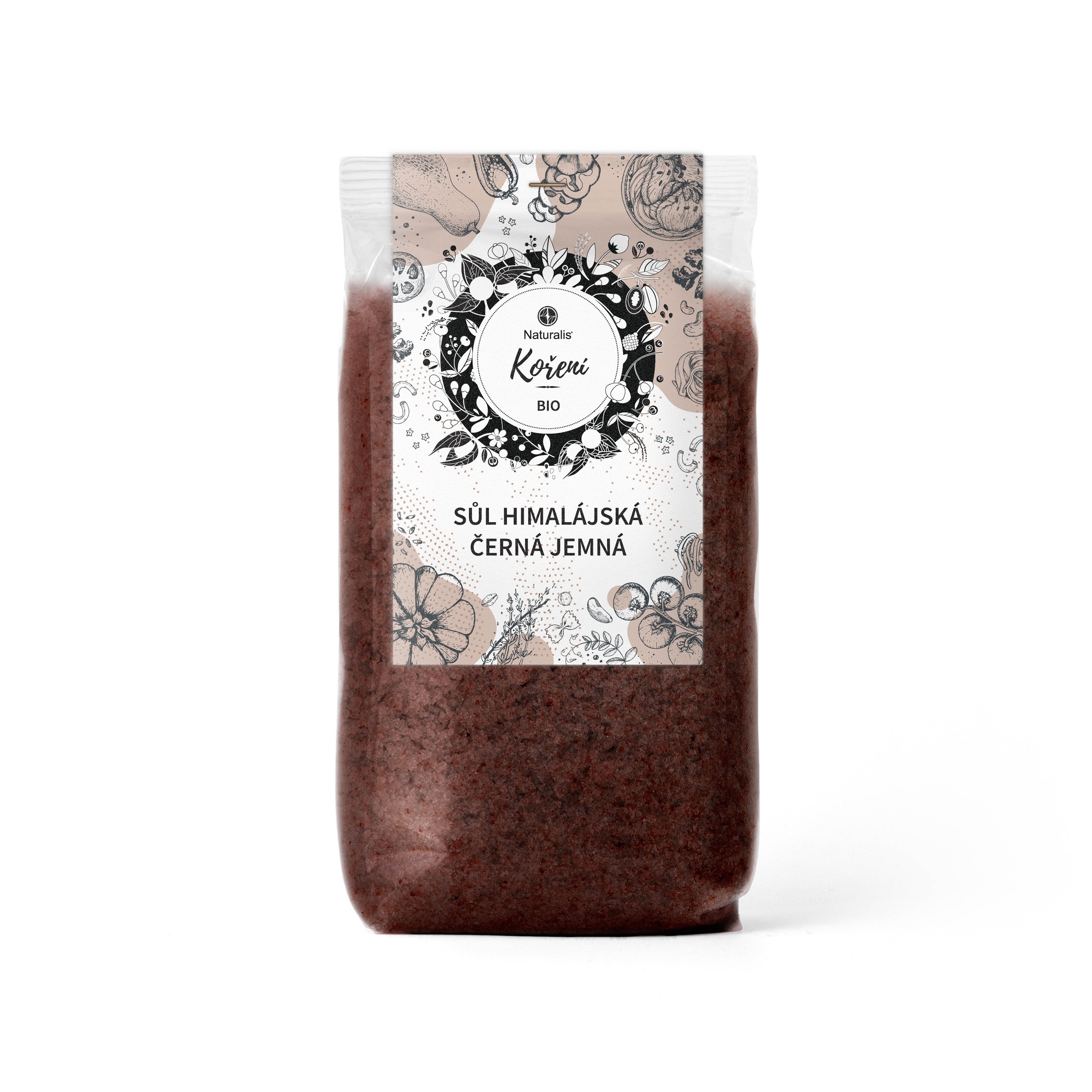 Levně Sůl himálajská černá jemná Naturalis - 250 g