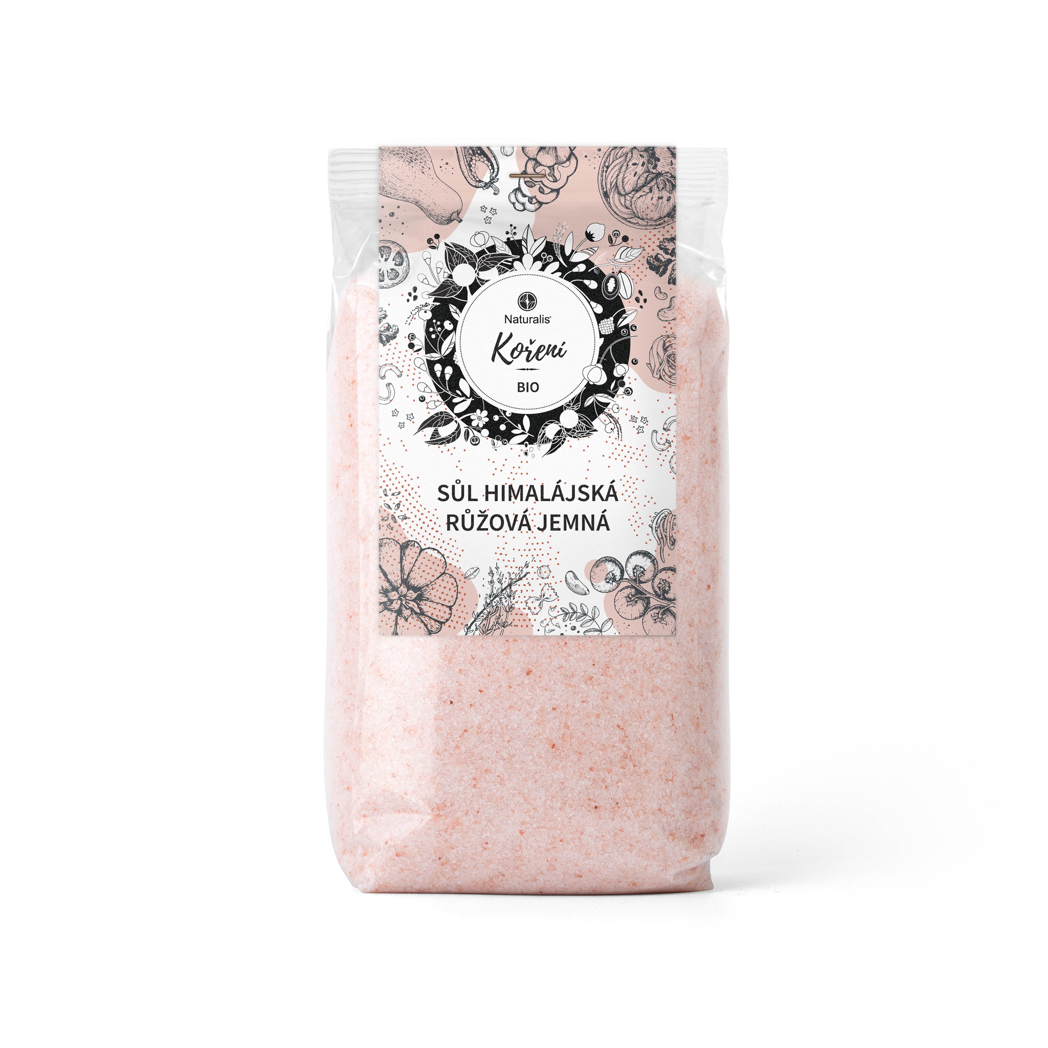 Levně Sůl himálajská růžová jemná Naturalis - 500 g