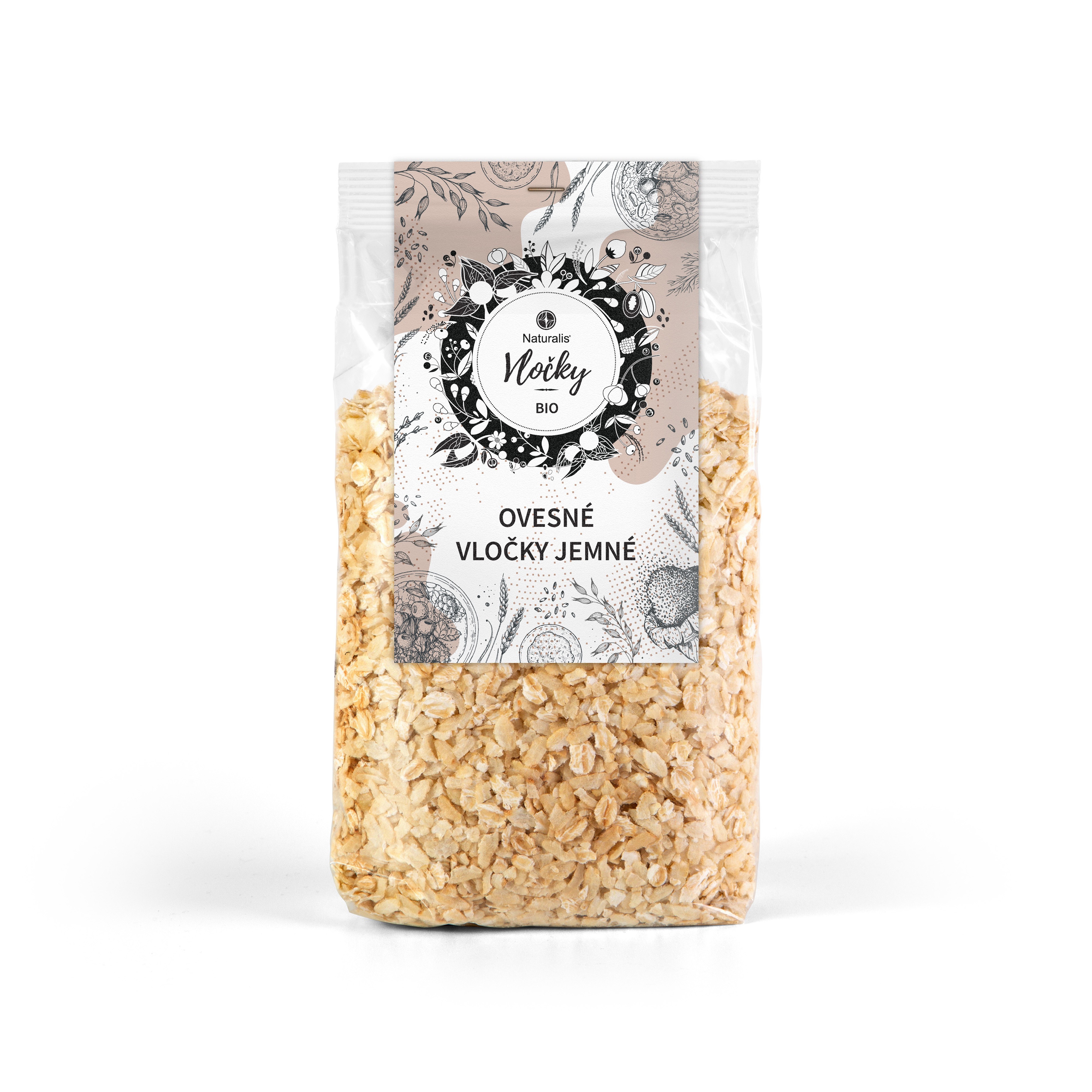 Levně Ovesné vločky jemné Naturalis BIO - 500 g