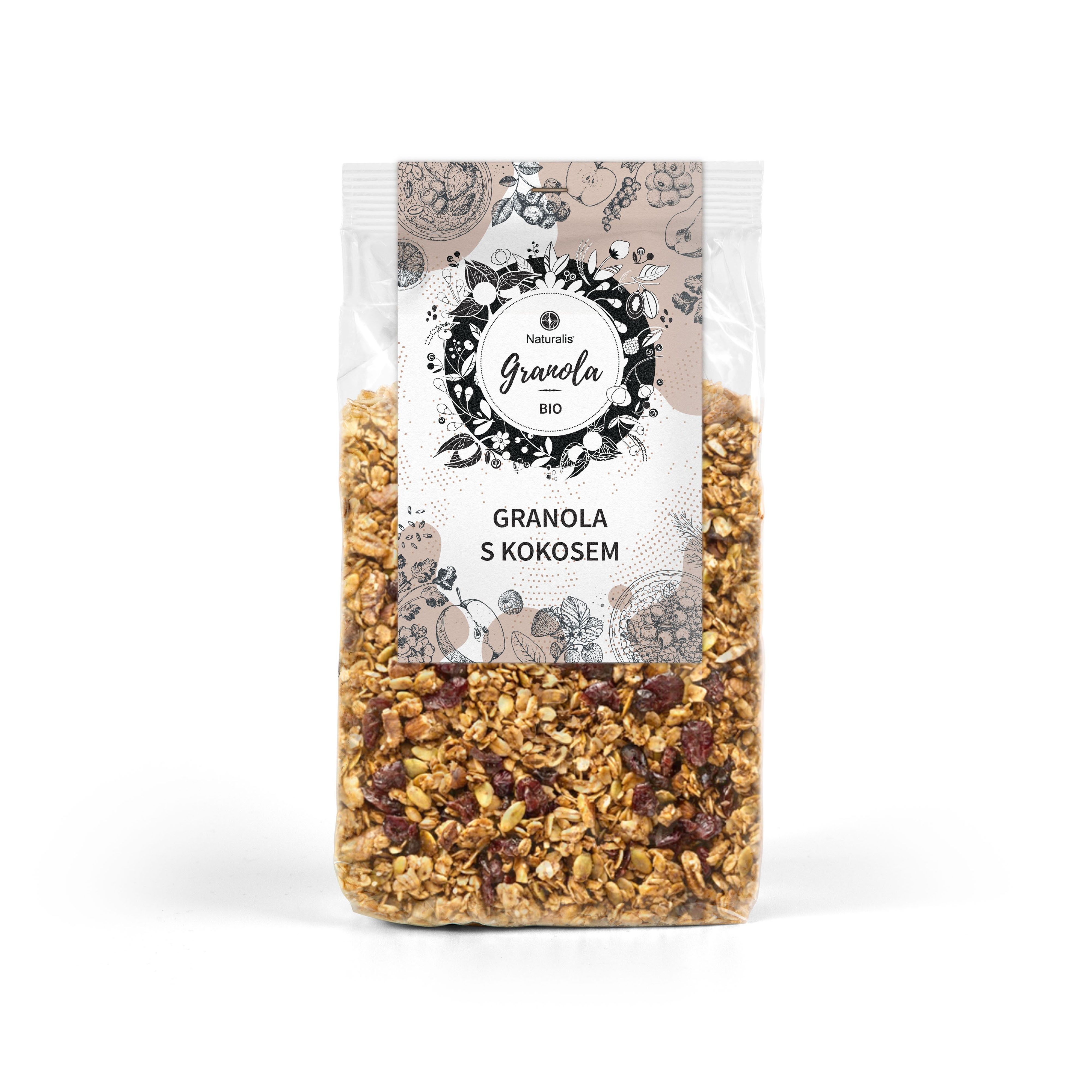 Levně Granola s kokosem Naturalis BIO - 350 g